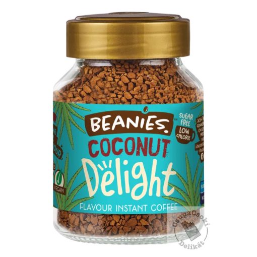 Beanies Coconut Delight Kókuszos ízesítésű  azonnal oldódó kávé 50g