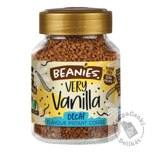 Beanies Koffeinmentes Very Vanilla Ízesített instant kávé 50g