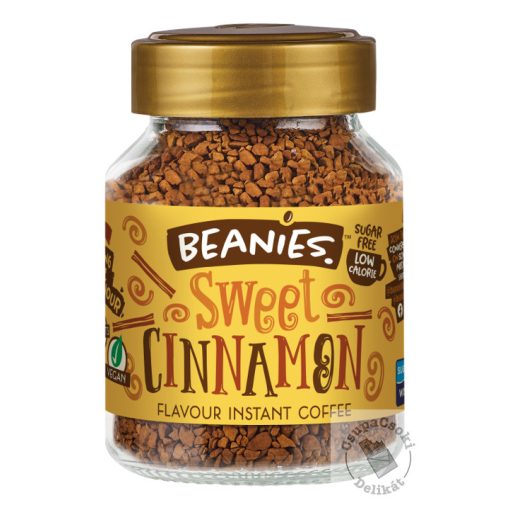 Beanies Sweet Cinnamon Fahéj ízesítésű azonnal oldódó kávé 50g