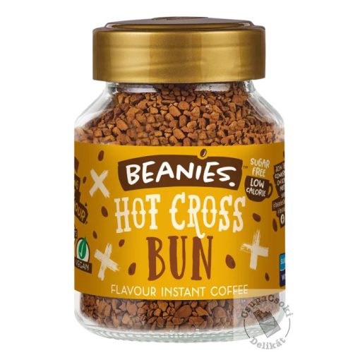 Beanies Hot Cross Bun Mazsolás süti ízesített instant kávé 50g