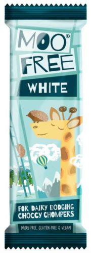 Moo Free White Tejmentes fehércsokoládé szelet 20g