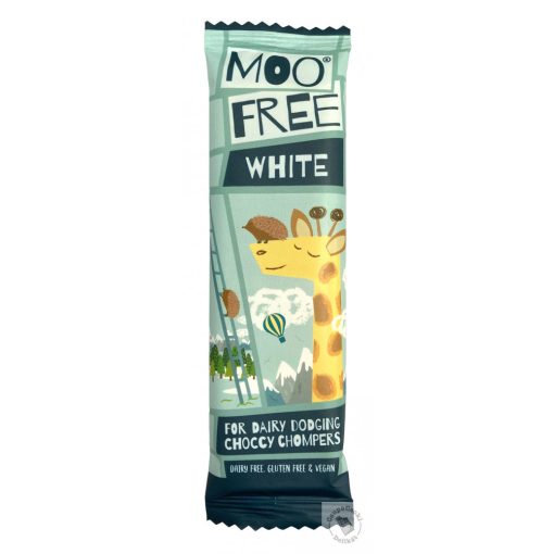 Moo Free White Tejmentes fehércsokoládé szelet 20g