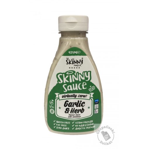 Skinny Garlic&Herb Fokhagymás-zöldfűszeres szósz, cukormentes 425ml
