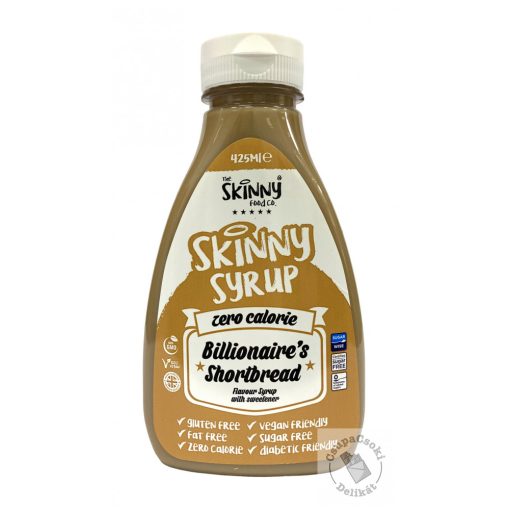 Skinny Billionarie's Shortbread ízű szirup, cukormentes 425ml