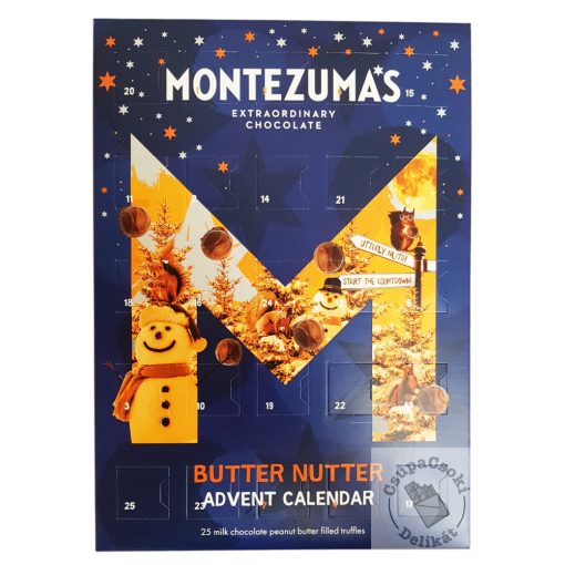 Montezuma's Advent Butter Nutter Tejcsokoládé adventi naptár 250g
