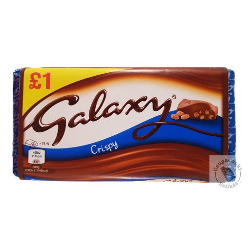 Galaxy Crispy Tejcsokoládé ropogós gabonával 102g