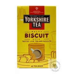   Yorkshire Malty Biscuit Fekete tea keksz ízesítéssel 40 filter 112g