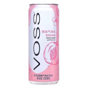 Voss Cherry Peach Flavour, Szénsavas víz 330ml