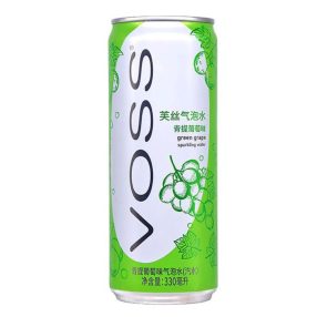 Voss Green Grape Flavour, Szénsavas víz 330ml