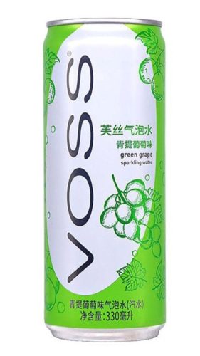 Voss Green Grape Flavour, Szénsavas víz 330ml