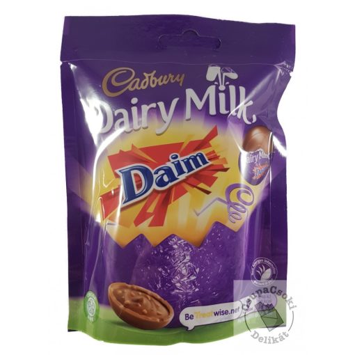 Cadbury Daim Mini Egg Töltött tejcsoki tojás 77g