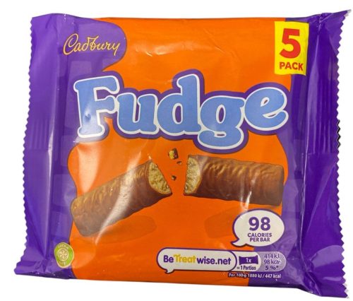 Cadbury Fudge Vajkaramellás tejcsokoládés szelet 5db-os 5x22g