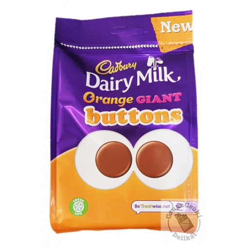 Cadbury Orange Giant Buttons Tejcsokoládé korongok 110g