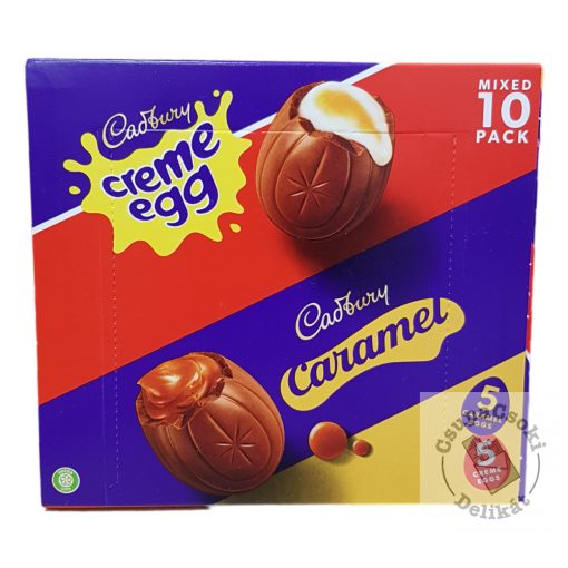 Cadbury Creme Egg+Caramel Eggs Csokitojás 10db 400g