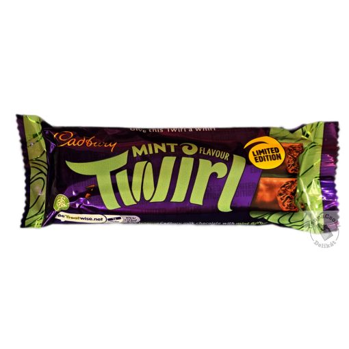 Cadbury Twirl Mint Mentás tejcsokoládé szelet 43g