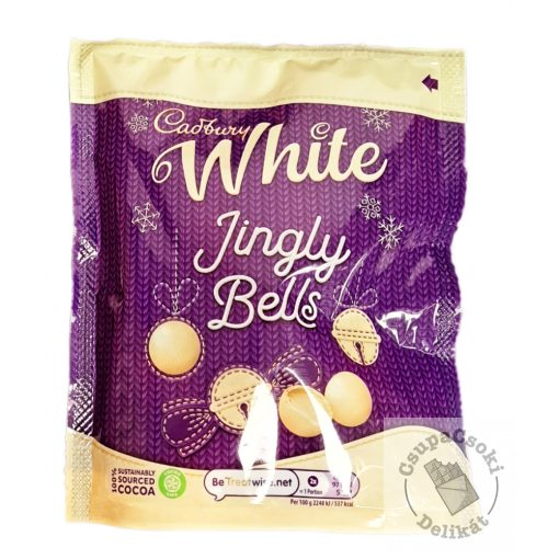 Cadbury Jingly Bells White Fehércsokoládé töltött golyók 72g