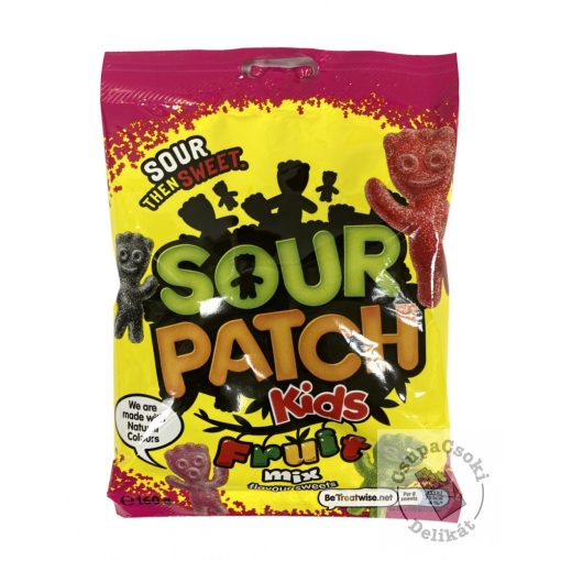 Sour Patch Kids Fruit Mix Gyümölcsös savanyú gumicukor 130g