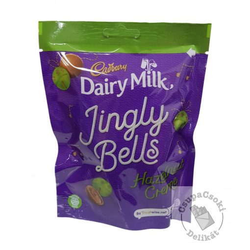 Cadbury Jingly Bells Hazelnut Tejcsokoládé tojások mogyorós töltelékkel 73g