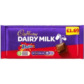   Cadbury Daim Tejcsokoládé ropogós karamelldarabokkal 120g 