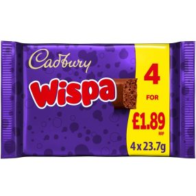   Cadbury Wispa Tejcsokoládé szelet 4-es csomag (4x23,7g) 94,8g