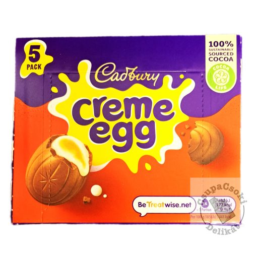 Cadbury Creme Egg Fondant krémmel töltött csokitojás 5 db-os 200g