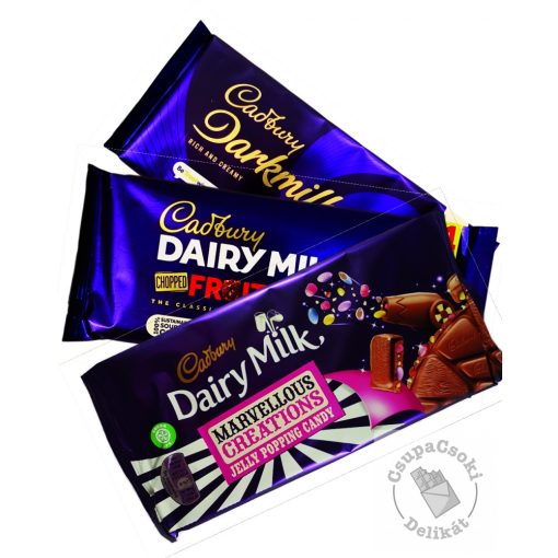 Cadbury táblás csokoládé csomag 3x200g