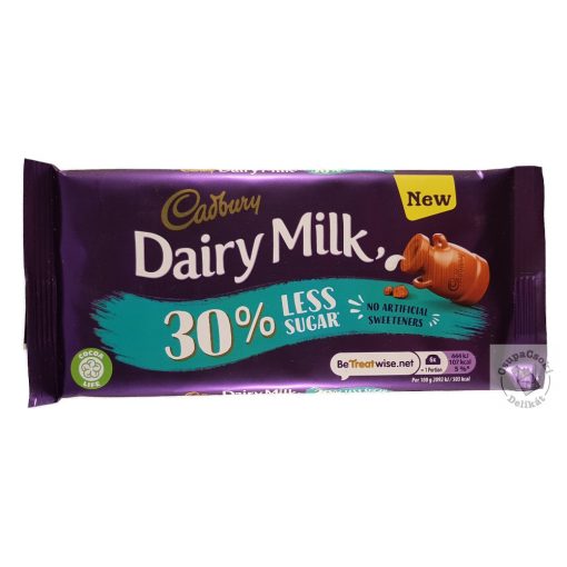 Cadbury Tejcsokoládé 30%-al kevesebb cukorral 85g