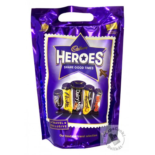Cadbury Heroes Csokoládé válogatás zacskó 300g