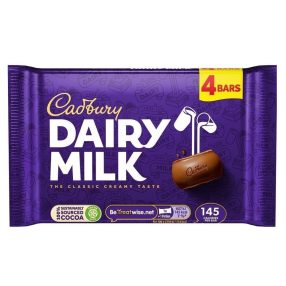 Cadbury Tejcsokoládé szelet 4-es csomag (4x27,2g) 108,8g