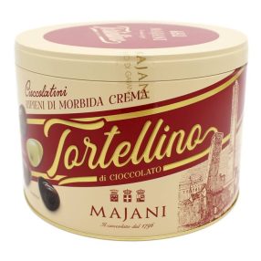 Majani Tortellini Csokoládé válogatás fémdobozban 350g