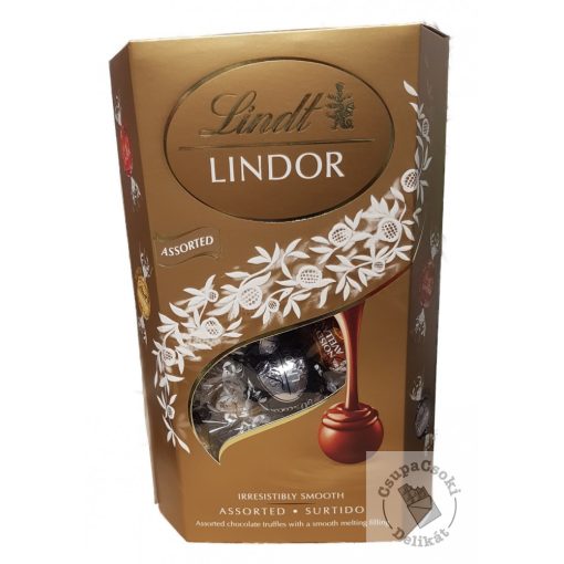 Lindt Lindor Assorted Csokoládégolyó válogatás díszdobozban 337g