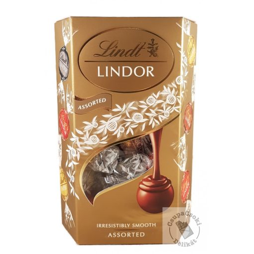 Lindt Lindor Assorted Csokoládégolyó válogatás díszdobozban 200g
