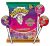 WarHeads Sour Bubblegum Pops Original Flavours Nyalóka 105g