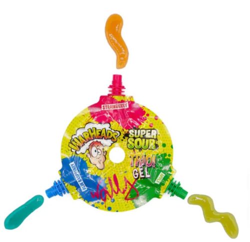 Warheads Super Sour Trio! Gel Savanyú zselé, 3 íz 51g