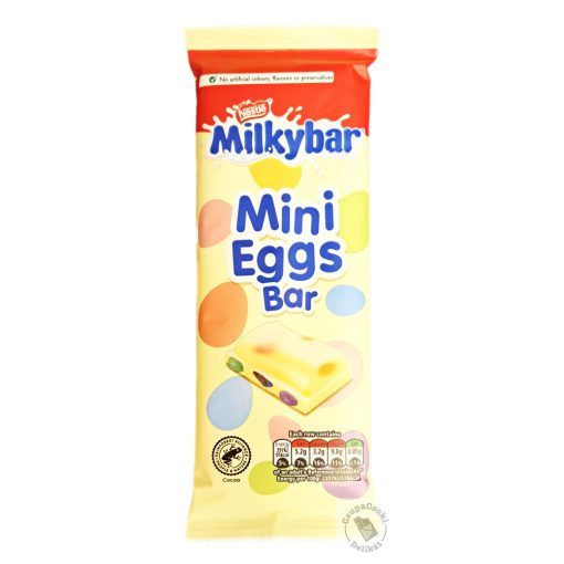 Nestle Milkybar Mini Eggs Fehércsokoládé színes csokidrazséval 90g