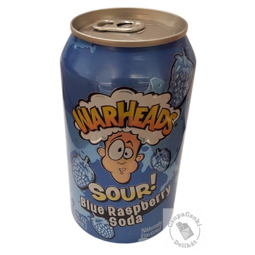 WarHeads Sour Blue Raspberry Soda 355ml