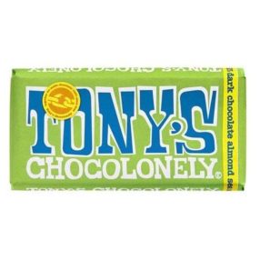   Tony's Chocolonely Dark Almond Sea Salt Étcsokoládé 180g