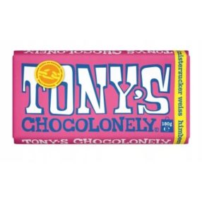   Tony's Chocolonely White Raspberry Popping Candy Fehércsokoládé 180g