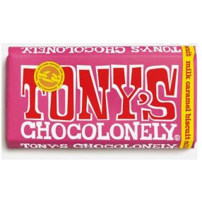   Tony's Chocolonely Milk Caramel Biscuit Tejcsokoládé 180g