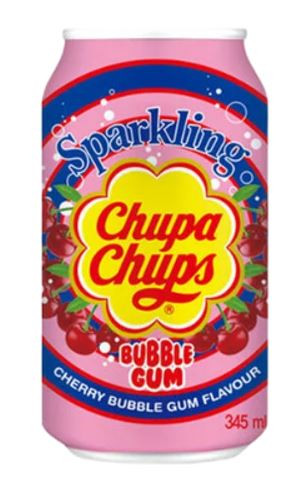 Chupa Chups Cherry BubbleGum szénsavas üdítő 345ml