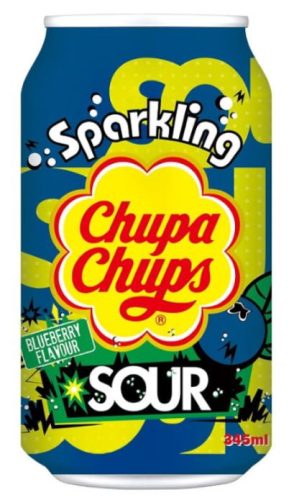 Chupa Chups Sour Blueberry szénsavas üdítő 345ml