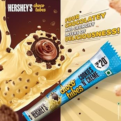 Hershey's Choco Tubes Cookies 'n' Creme 25g