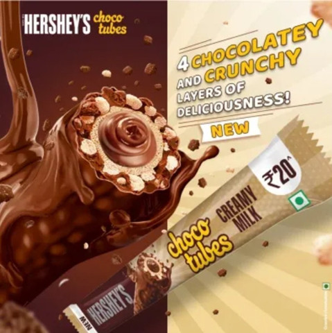 Hershey's Choco Tubes Creamy Milk 25g