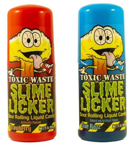 Toxic Waste Slime Licker Roller Blue Razz/Strawberry 60ml