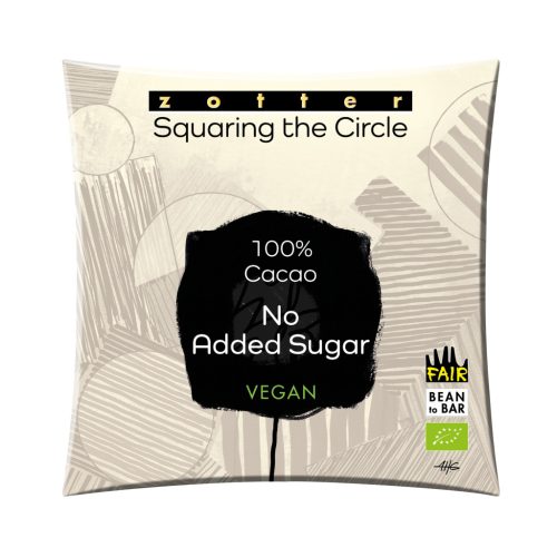 Zotter STC 100% Cacao, No Added Sugar VEGAN 70g