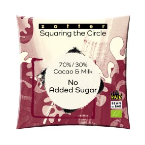Zotter STC 70%-30% cocoa & milk without added sugar 70g