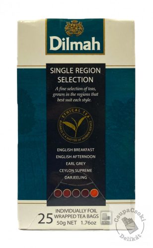 Dilmah Variety Pack Single Region Black Fekete tea válogatás 25x2g