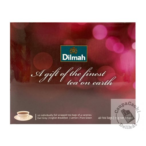 Dilmah Gift of the Finest Tea 40, fekete és zöld tea, filteres, 75g