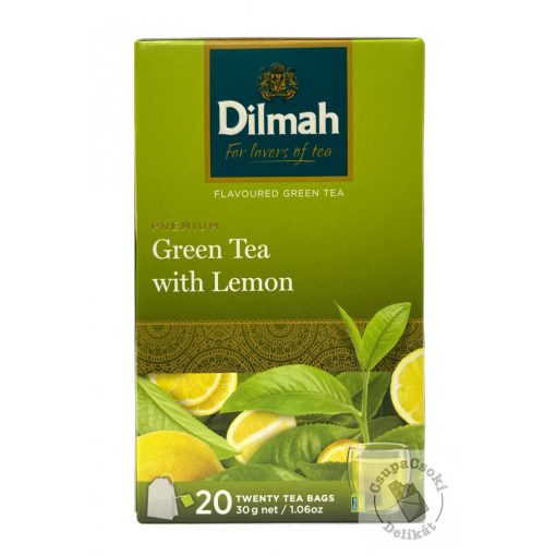 Dilmah Green with Lemon Zöld tea citrommal 20x1,5g