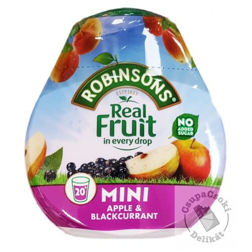 Robinsons Apple&Blackcurrant Szörpkoncentrátum alma-feketeribizli, hozzáadott cukor nélkül, 66ml